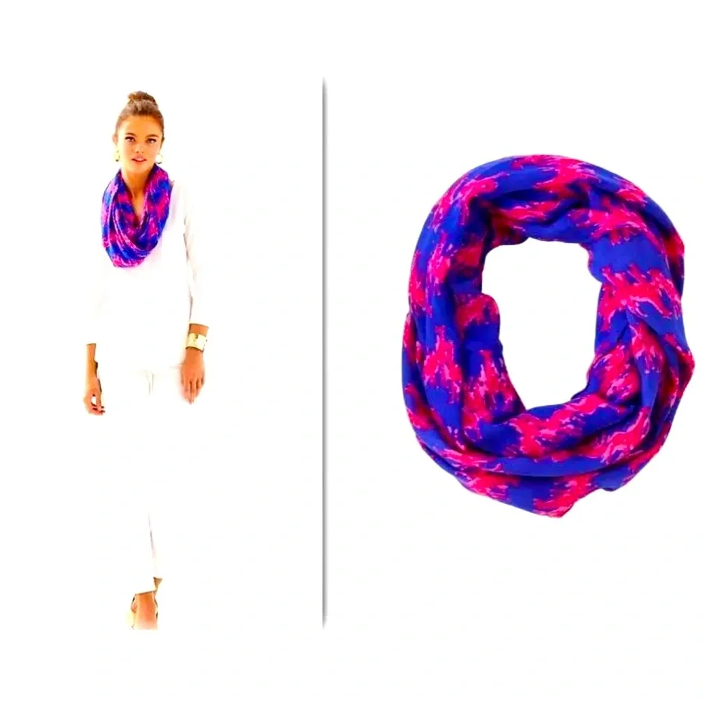 Lilly Pulitzer Riley Infinity Loop Scarf 72”x28” - Picture 7 of 8